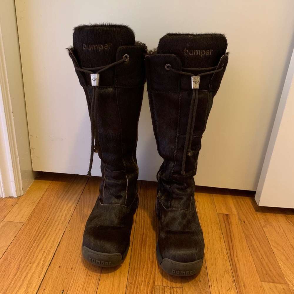 Bumper Italian knee high winter boots